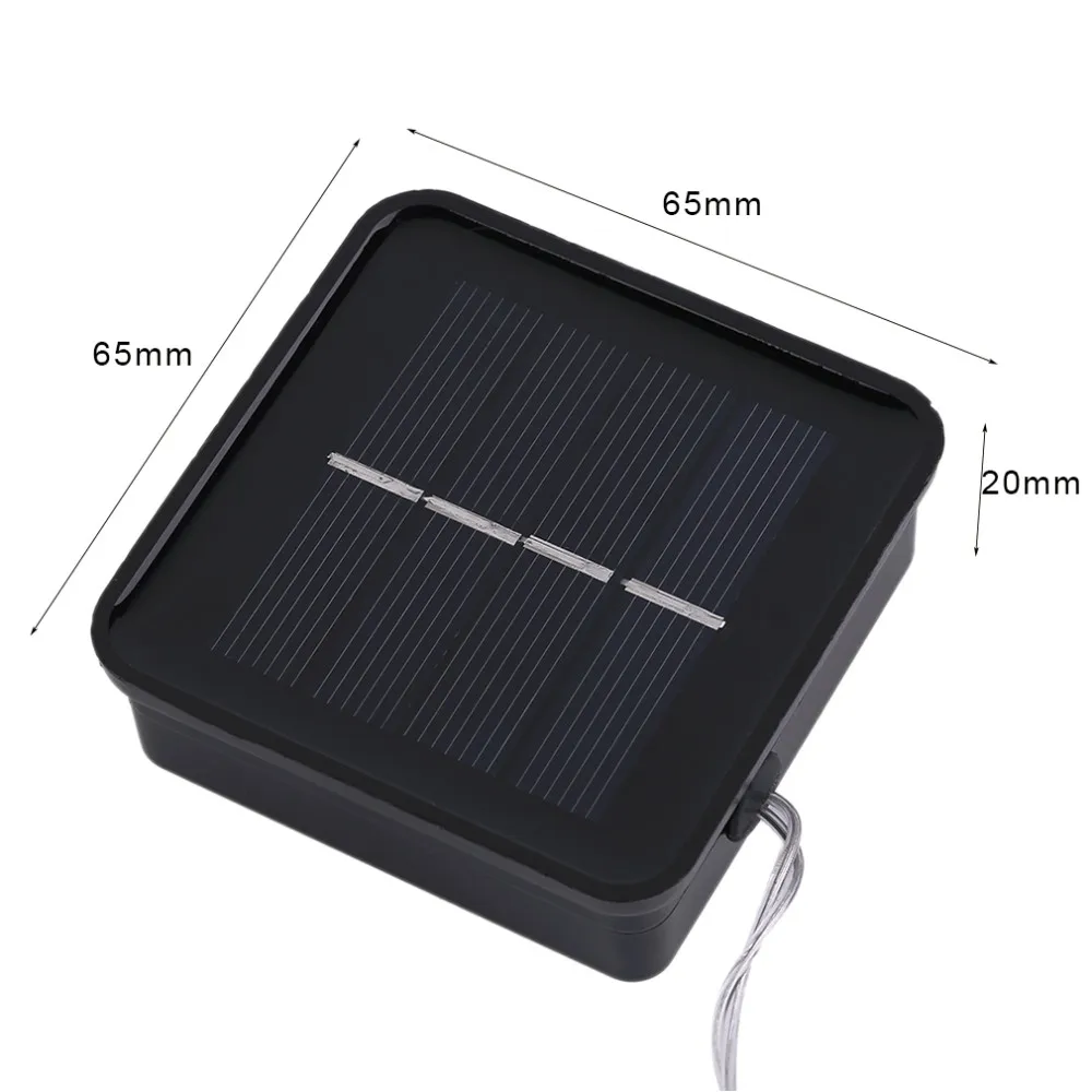 ICOCO Солнечный открытый теплый белый 6 м 120LED медный провод открытый струнный Сказочный светильник с 2 светильник ing режимы окружающей среды