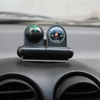 

Car Truck Boat Self-adhesive Compass Ball Dashboard Pointer Thermometer Decoration Ornament