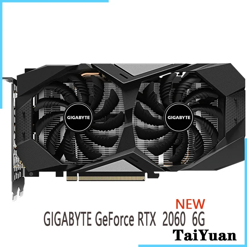 GIGABYTE  GeForce RTX  2060 6G GPU Graphic Card  Support Desktop CPU Motherboar NEW graphics card for desktop