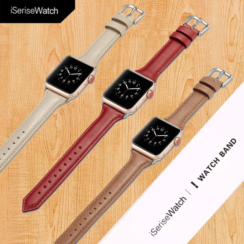 Ремешок для Apple watch band 4 5 3 44 мм 40 мм correa iwatch band 42 мм 38 мм ремешок для часов кожаный браслет ремень аксессуары для Apple watch