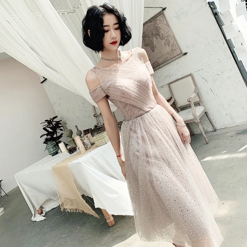 

Daminha Gengli Dress Skirt 2020 New Temperament In The High-end Party Long Sequins Dust Little At Ordinary Times To Wear Female