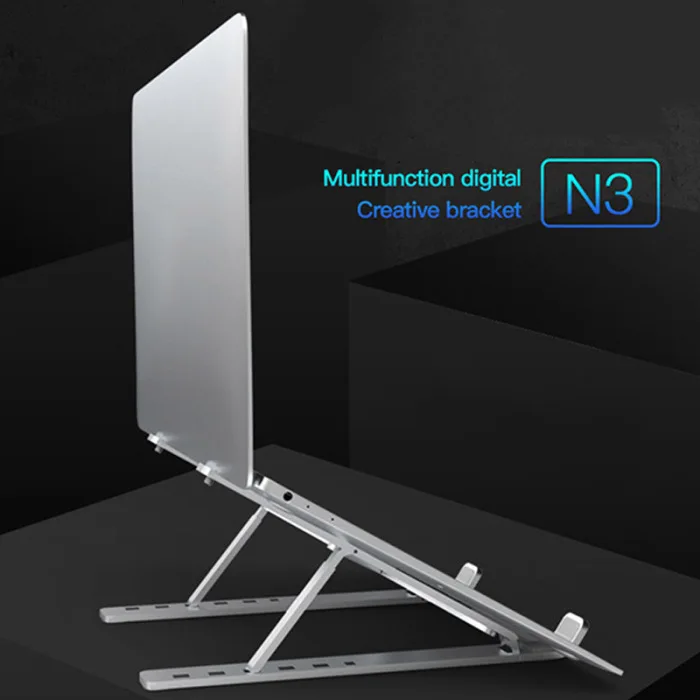 Portable Aluminum Alloy Laptop Bracket Folding Ultra-thin Base Lifting Bracket X-Best