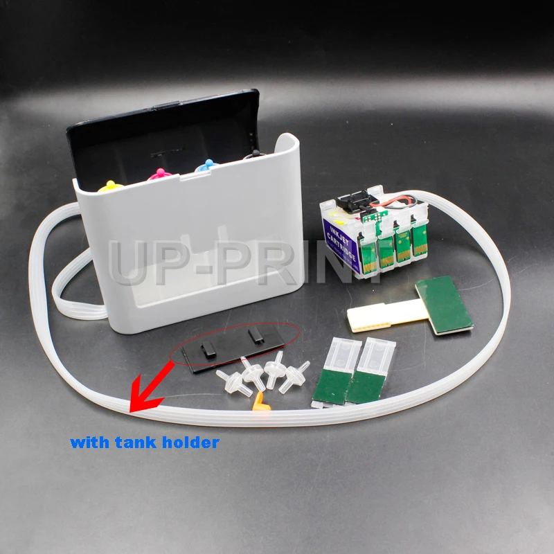 1 комплект T1281-T1284 класса люкс CISS чернильный Системы совместим с Epson Stylus S22 SX125 SX130 SX420W SX425W BX305FW T128