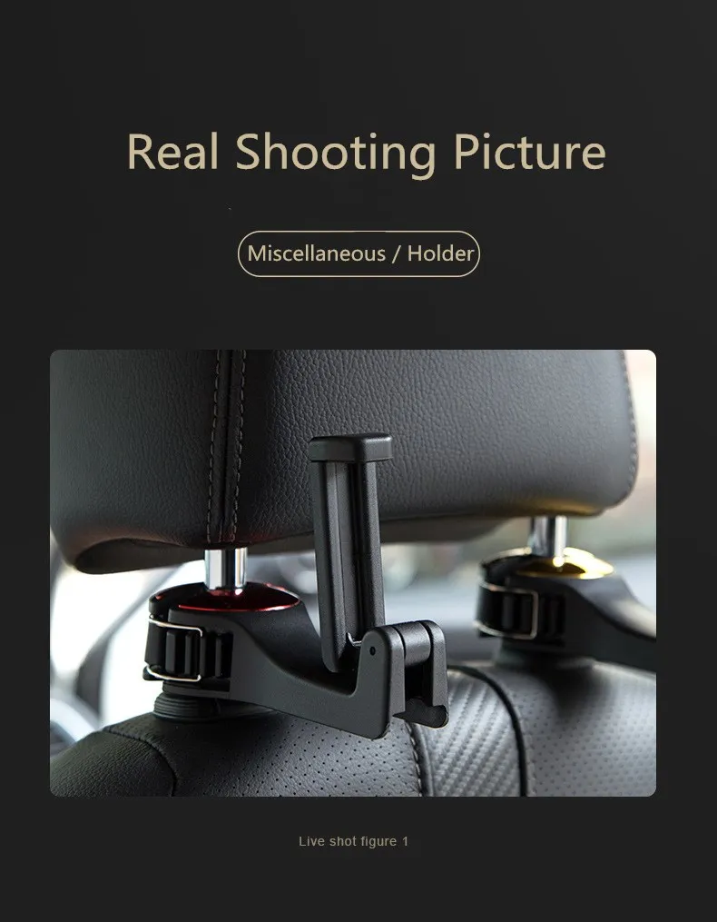 YKSKR Adjustable Car Headrest Hooks Mobile Stand  Car Phone Holder Fastener Seat Back Hanger Clips For Bag Handbag Houseware cell phone holder for desk
