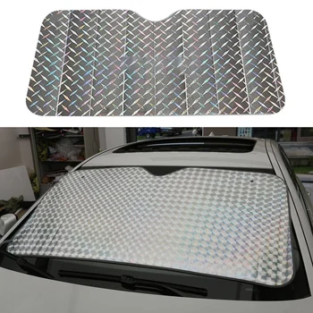 

Car Sunshade Front File Summer Sun Visor Windshield Cover for Car SUV Off-Road File Foldable 130X60cm