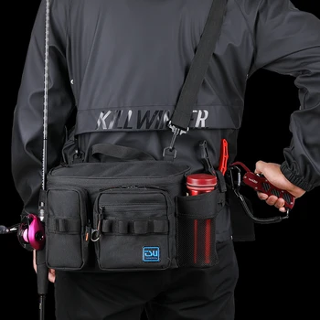 CHEAP PRICE ❤️ TSURINOYA 2019 NEW Fishing Bag RX1911 Multifunction Large Capacity Waterproof Hip Bag Fishing Tackle Pack Outdoor Shoulder Bags - discount item 45% OFF Sports & Entertainment