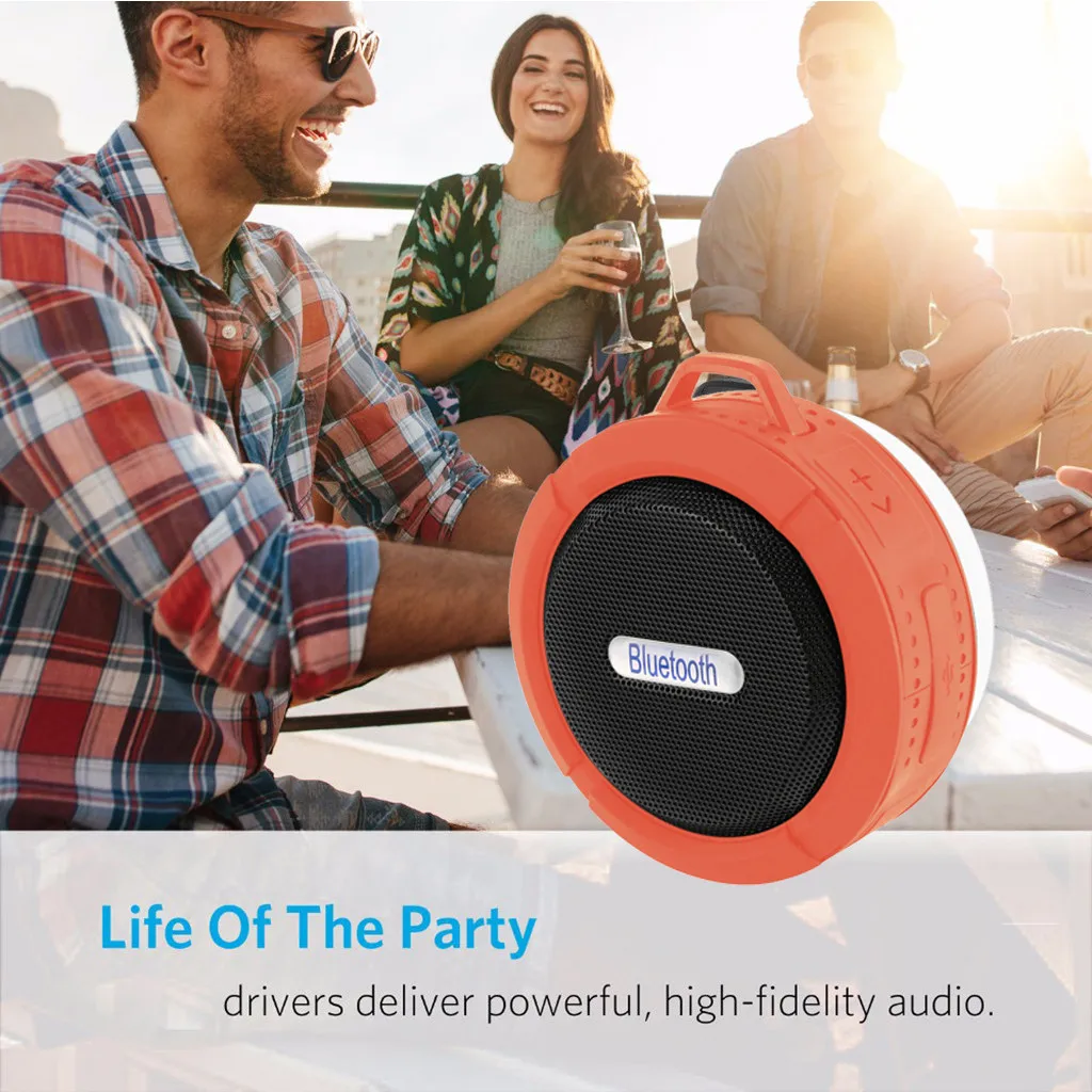 Мини Bluetooth динамик Портативный Водонепроницаемый Беспроводной Громкая Связь Динамик s стерео звук для душа Ванная комната Бассейн автомобиль пляж#1213g35