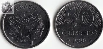 

Brazil 50 Cruzeiro America Coins Decor New Original Coin UNC Commemorative Edition 100% Real