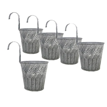 

Metal Iron Flower Pot Vase Wall Hanging Balcony Garden Terrace Flower Pot Home Decoration - Artificial Flower Pot Vase Decoratio