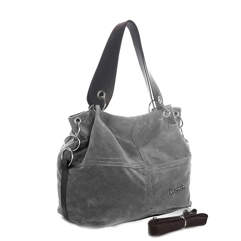 Dark grey Волшебная рыбка, байковые сумки, 5 цветов, женская мода, чистый цвет, прошитая нить, сумка-тоут, сумки на одно плечо - Цвет: Dark grey