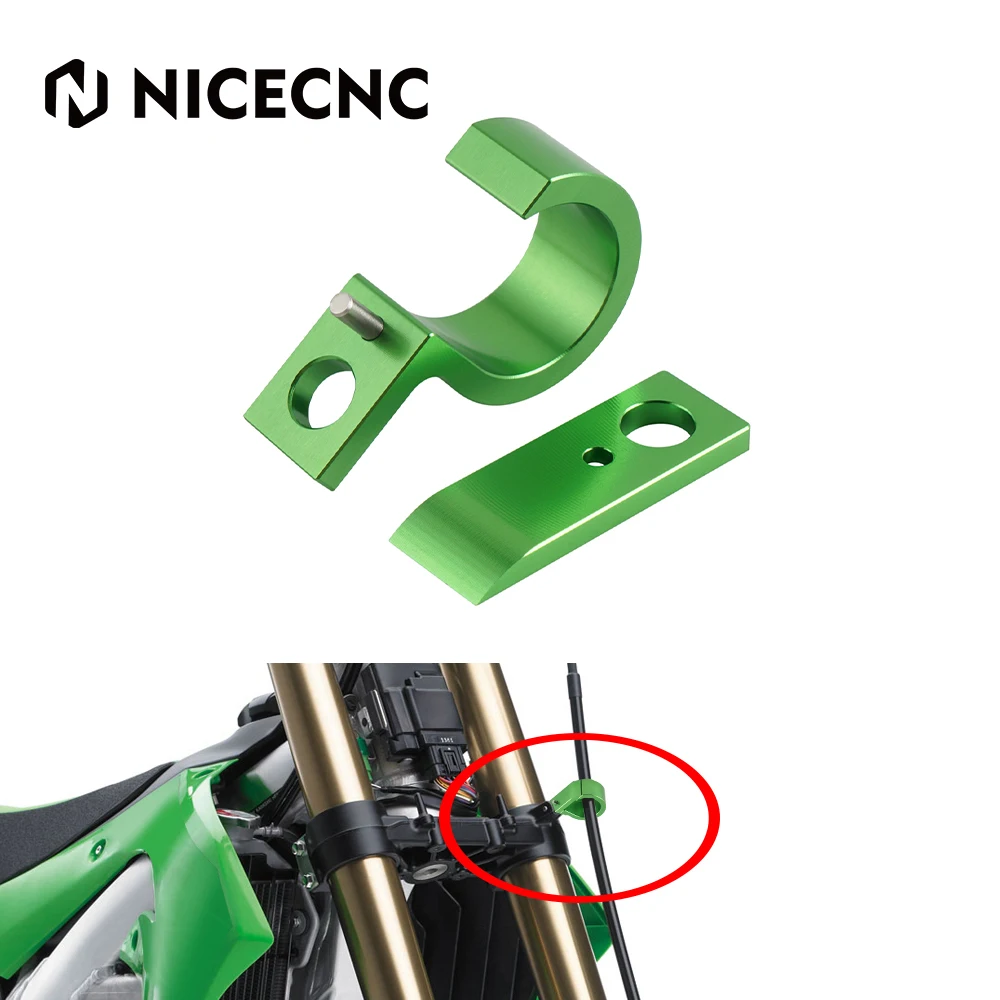 NICECNC Передняя Тормозная Линия шланг кабельный зажим направляющая для Kawasaki KX250F 17-19