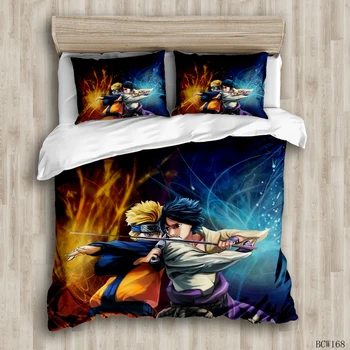 

Naruto Uzumaki Naruto Bedding Set Duvet Covers Cartoon Anime Naruto Comforter Bedding Sets Bedclothes Bed Linen (NO sheet)