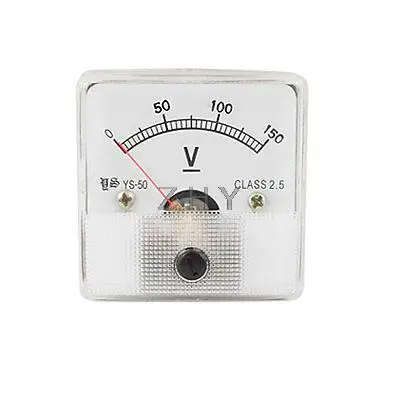 

Square Plastic Clear Face DC 0-150V Voltage Panel Meter