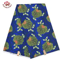 Полиэстер воск принты ткань Анкара бинта реальные воск высокое качество 6 ярдов африканская ткань для вечерние платье FP6135