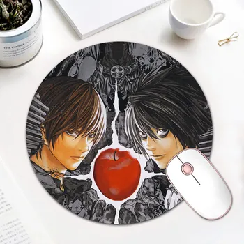 

New Design Death Note Gamer Speed Mice Mat Small Rubber Mousepad Computer Game Rubber Round Mouse Pad
