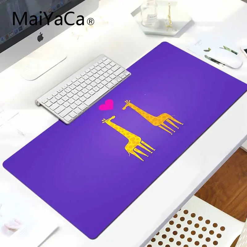 LockEdge 30x80cm MaiYaCa винтажный классный мультяшный Комфортный коврик для мыши с жирафом, игровой коврик для мыши, игровой коврик для ноутбука, коврик для мыши - Цвет: LockEdge 30x80cm