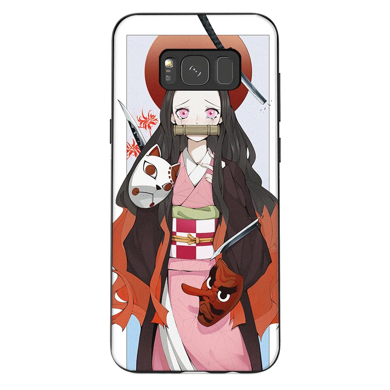B5 Мобильный чехол для телефона samsung A20E A70S A2 Core J4 J6 Plus Prime J8 J7 Duo Чехол аниме Demon Slayer Kimetsu no Yaiba милый - Цвет: B5
