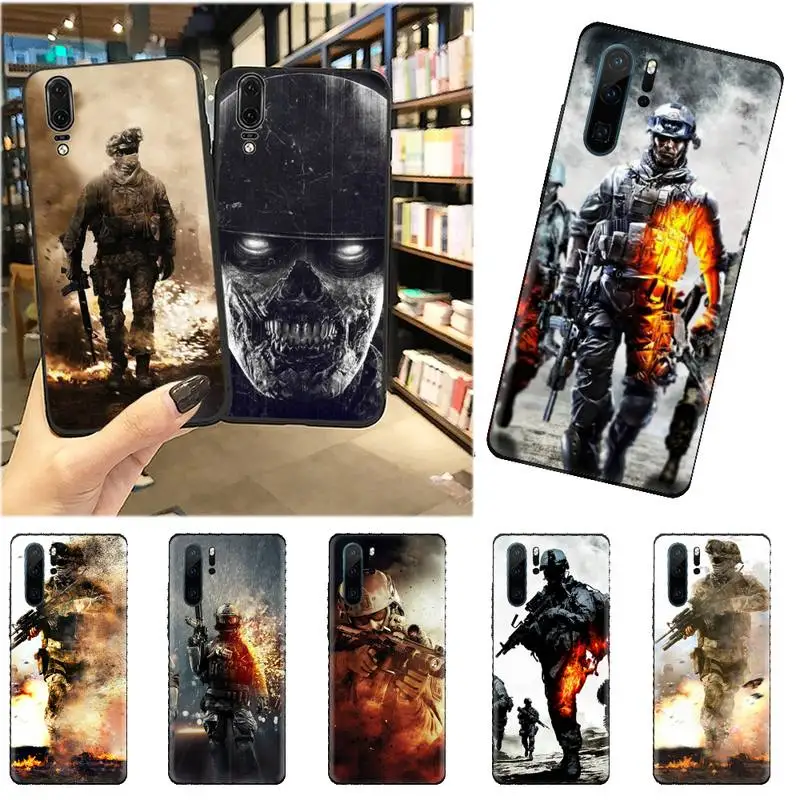 

Battle Army Soldiers First-rate Phone Case For Huawei P9 P10 P20 P30 Pro Lite smart Mate 10 Lite 20 Y5 Y6 Y7 2018 2019