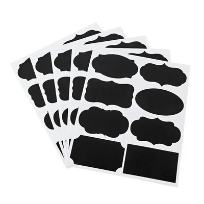 5pcs Sticker Акриловая емкость для хранения пищи пластиковый контейнер прозрачное уплотнение многокомпонентный легко застегивающийся бак многоемкий кухонный ящик для хранения - Цвет: 5pcs Sticker