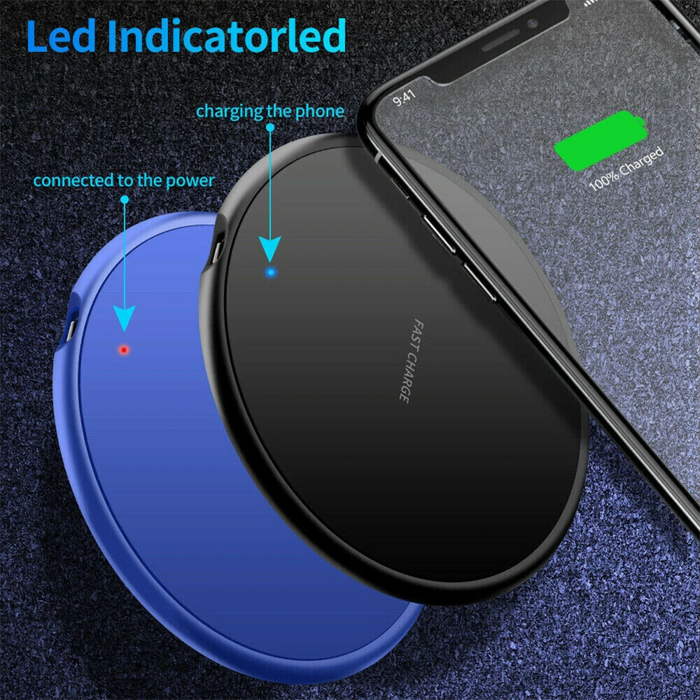 10W Qi Wireless Charger Fast Induction Wireless Charging Pad Quick Charging For iPhone 8 Plus X Samsung S8 S7 Nokia Lumia 1520 usb charger 12v