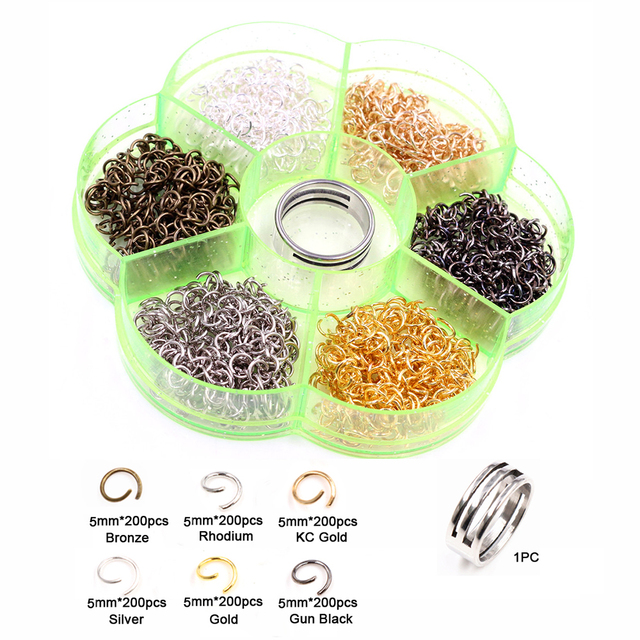 Set Box 3 4 5 6 7 8 10mm 8 Colors Open Jump Rings Split Rings Link Loop For DIY Jewelry Making Findings Connector