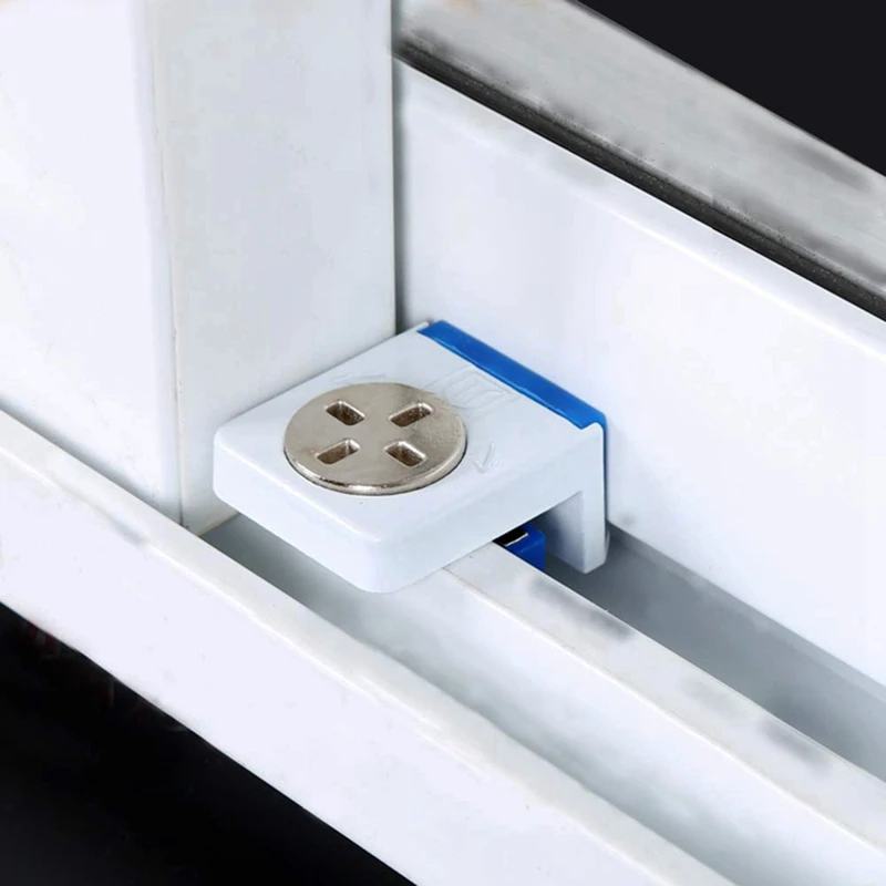 

Hot Sale Mounted Free Anti-Theft Window Latch Lock for Sliding Window Child Safety Falling Prevention