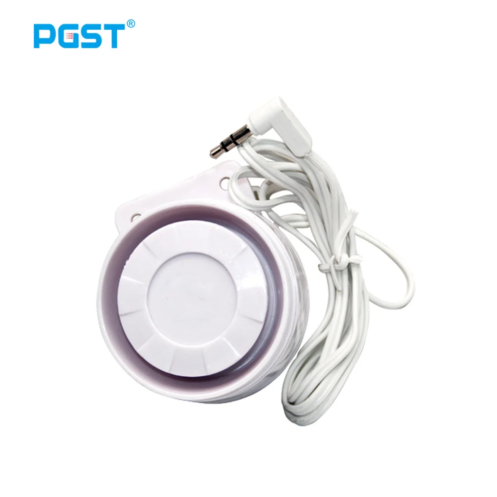 PGST Wired Siren Speaker 3.5mm jack for Wireless Alarm System Home Security PG107 PG106 PG105 PG103 PGST Wired Siren Speaker 3.5mm jack for Wireless Alarm System Home Security PG107 PG106 PG105 PG103