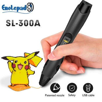 

Enotepad 3d Pen Professional Filament Printer SL-300A Modeling ABS/PLA/PCL Filament 1.75mm Intelligent Printing Drawing pencil