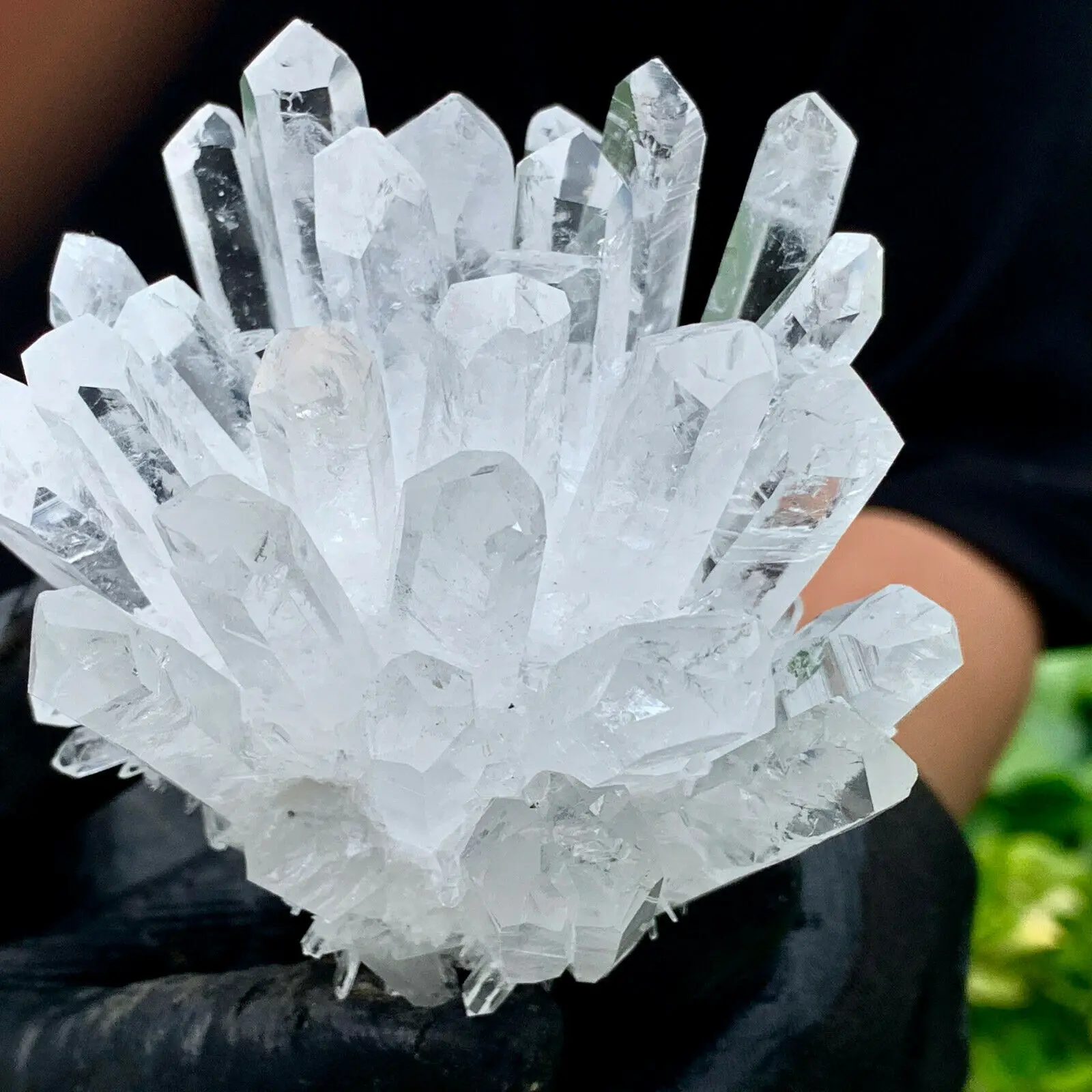 Natural white phantom quartz crystal cluster mineral samples heal home office decoration 4