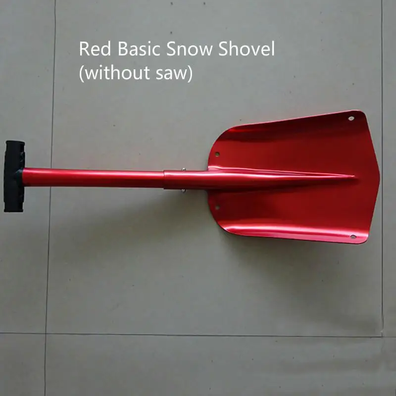 Большой размер, походная лопата, лопата для выживания, высококлассная Складная лопата, походная Лопата для выживания, инструмент, регулируемая лопата для снега - Цвет: Red Basic shovel