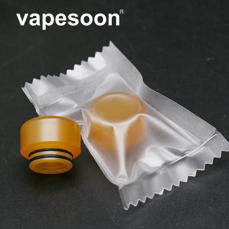Vapesoon Желтая Смола 510/810 капельный наконечник для атомайзера TFV8 RDA RTA RDTA Vaporizador Mod Vape