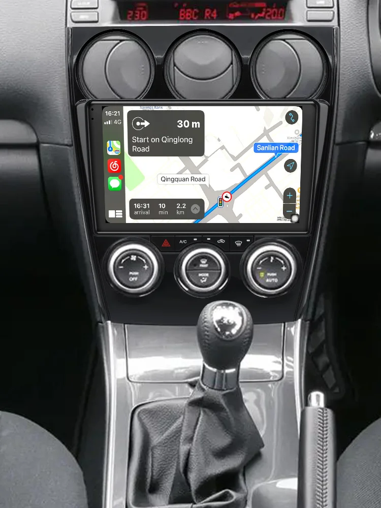 9 &quotAndroid 10 автомобильный стерео Мультимедийный радиоплеер для Mazda 6 2002 2007 GPS DSP Carplay