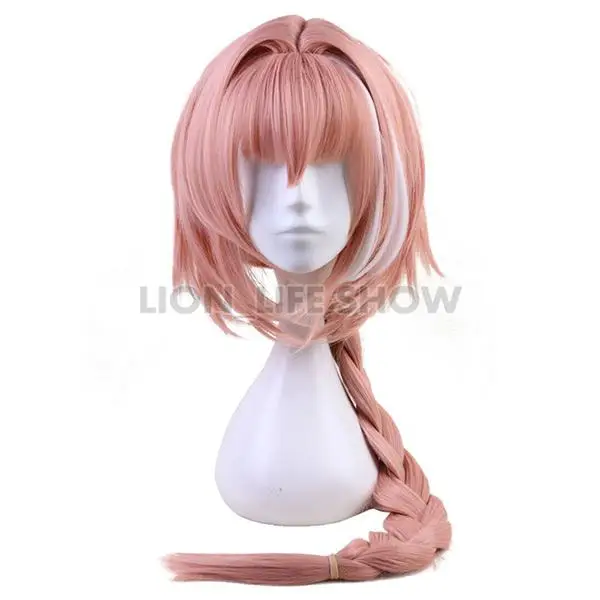 Аниме Fate Apocrypha FGO Rider слуга Astolfo парик для косплея 3 лук заколки - Цвет: Wig Only