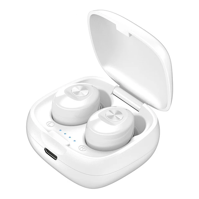 Binaural (White) Bluetooth наушники XG12 TWS мини беспроводные наушники бинауральные звонки HiFI Bluetooth 5,0 шумоподавление наушники для Android Iphone - Цвет: Binaural (White)