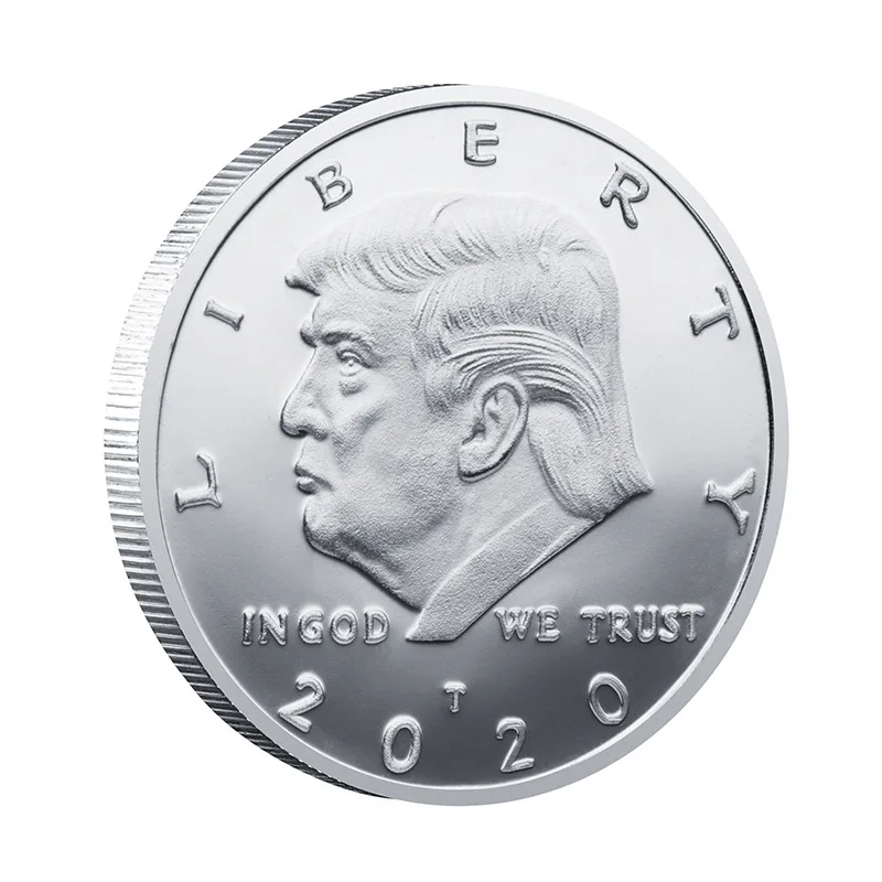 1 Pc 2021 Trump Commemorative Coin President Donald Liberty Plated EAGLE 