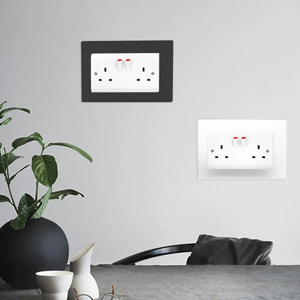 Removable Acrylic Single/Double Socket Switch Sticker Home Bedroom Hotel Outlet Decals | Дом и сад