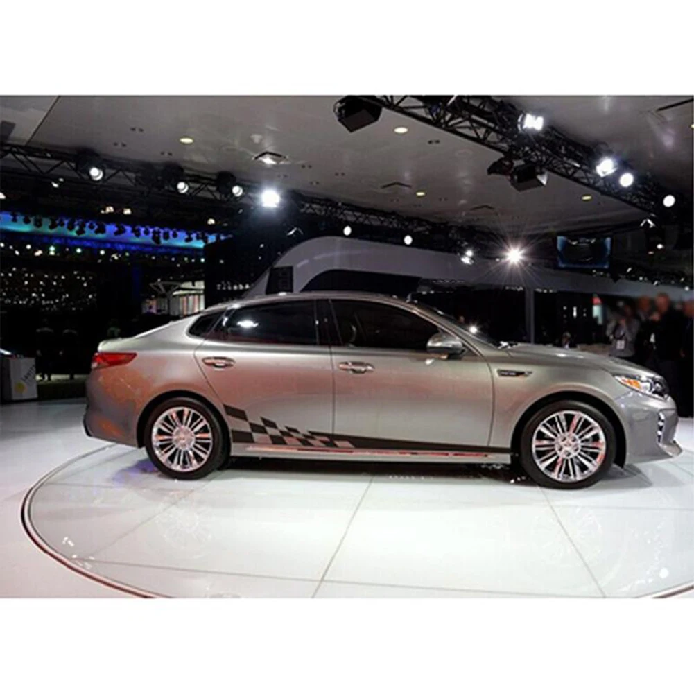 2 шт. универсальная черная Автомобильная боковая полоса для тела гоночная гонка