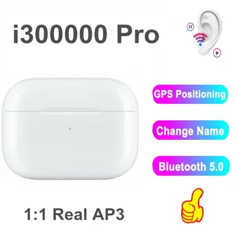 

i300000 Pro TWS bluetooth earphone Rename+GPS+Smart Sensor PK i100000 i200000 MX Pro Earbuds Wirless charging PK i9000 TWS