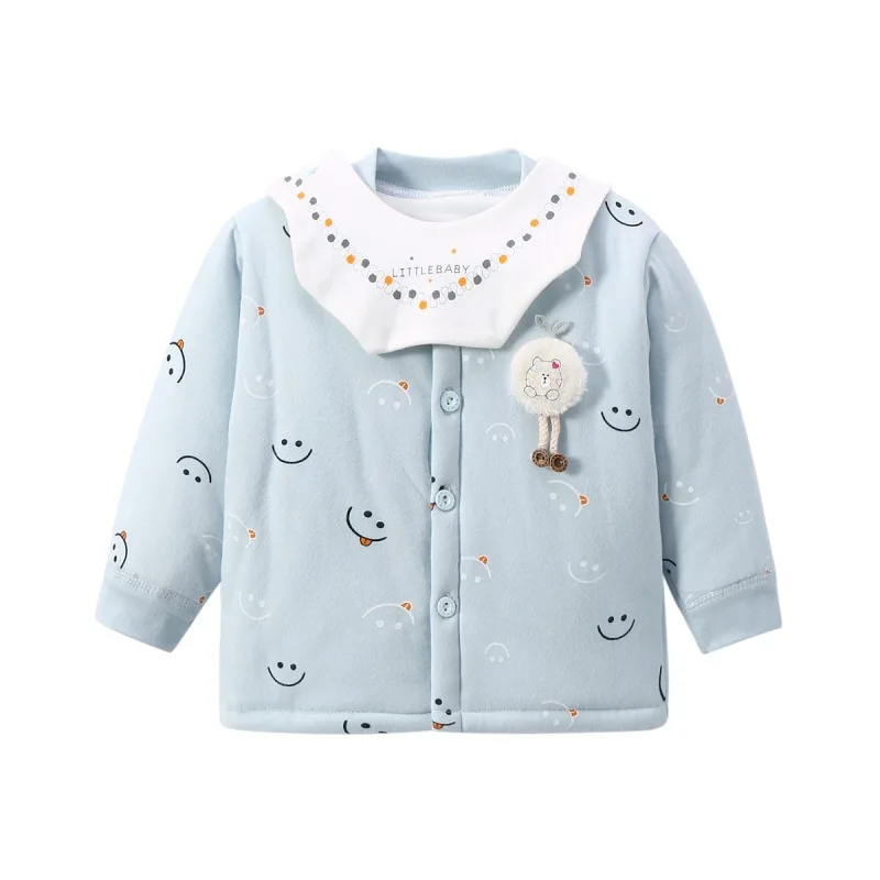 

Baby Small Cotton-Padded Jacket Thick Quilted Babies' Cotton-padded Clothes Newborns Inner Wearing Tops One-Piece Winter Cotton