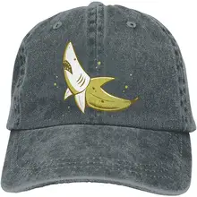 Ejiazhan7 банан Акула Ретро Регулируемая ковбойская Джинсовая Шляпа Унисекс Хип Хоп черные бейсболки