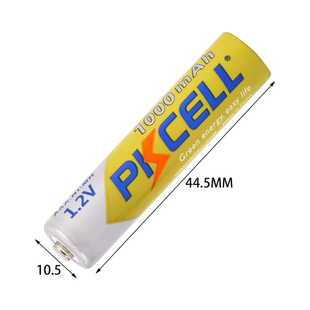 PKCELL 10 шт. Ni-MH аккумулятор 1000 мАч 1,2 в AAA аккумуляторная батарея портативный для камеры фонарик MP3 MP4