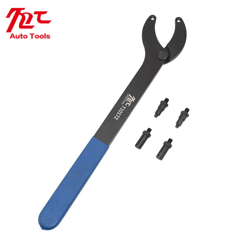 Timing Belt Change Tool Against Timing Pulley Holder Tool VW Golf VAG 3036 T10172