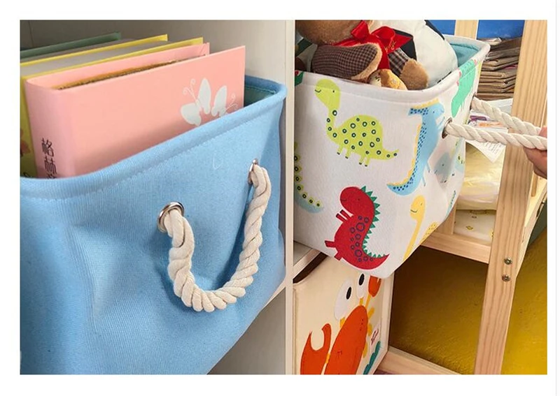 Cartoon Dinosaur Foldable Laundry Basket