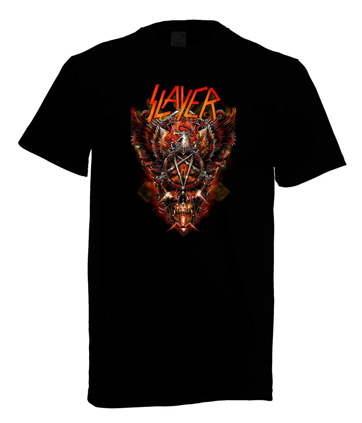 Мужская футболка Slayer 8 Heavy Metal Rock с длинным рукавом и коротким Забавные футболки