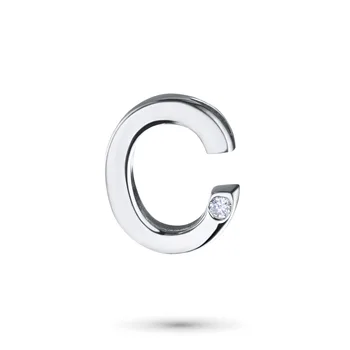 

Pendant in white gold with a diamond