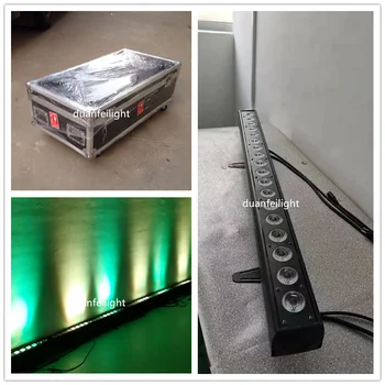 

(5pcs+flycase) 18*10watt 4in1 quad color chasing led wall washer bar rgbw dmx512 amazing led pixel dot bar