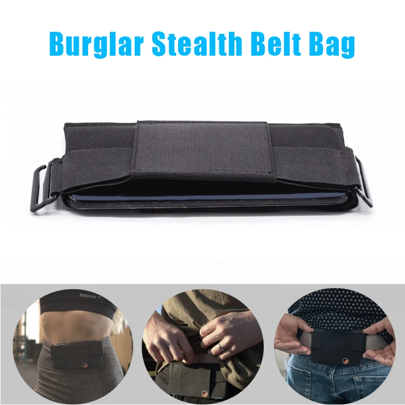 

Minimalist Invisible Wallet Waist Bag Mini Pouch for Key Card Phone Sports Outdoor KS-shipping