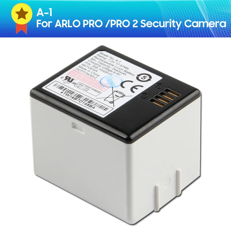 

Genuine Replacement Battery A-1 For ARLO PRO /PRO 2 Security Camera VMA4400 VMS4230P NETGEAR 2440mAh