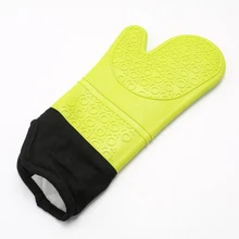 Candy Color Home Cleaning Tools New Silicone Heat-Resistant Gloves Cooking Barbecue Gants Kitchen Microwave Mittens Oven Glove
