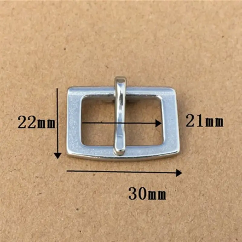 20pcs Stainless Steel Belt Buckle Bag Metal Pin Buckle Rein Buckle Clothing Accessories Horse Harness Hardware14mm 18mm 21mm